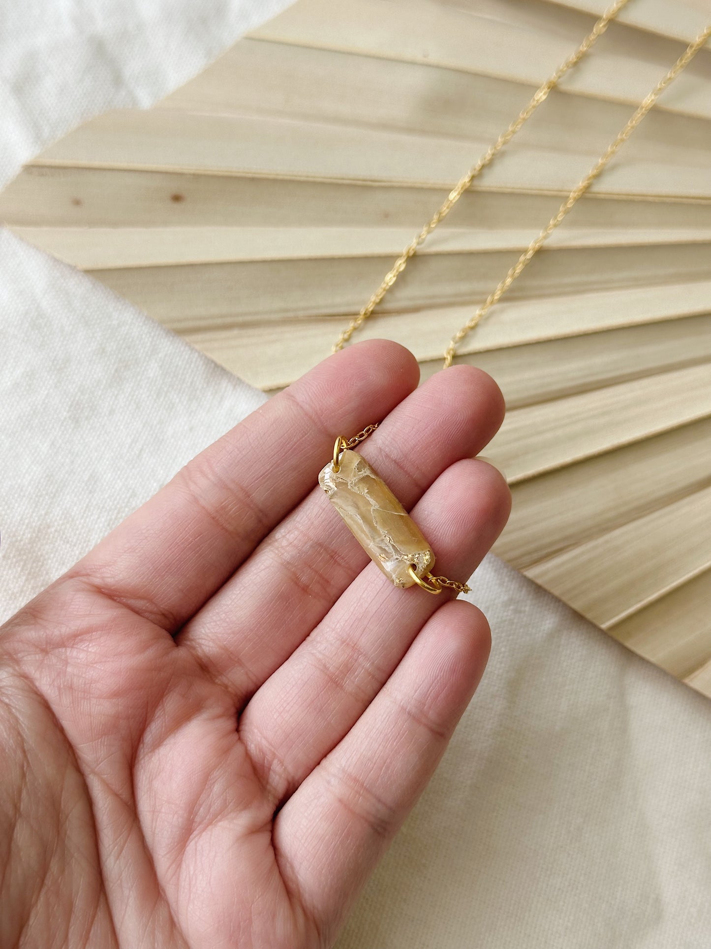 Honey Bourbon Bar Necklace