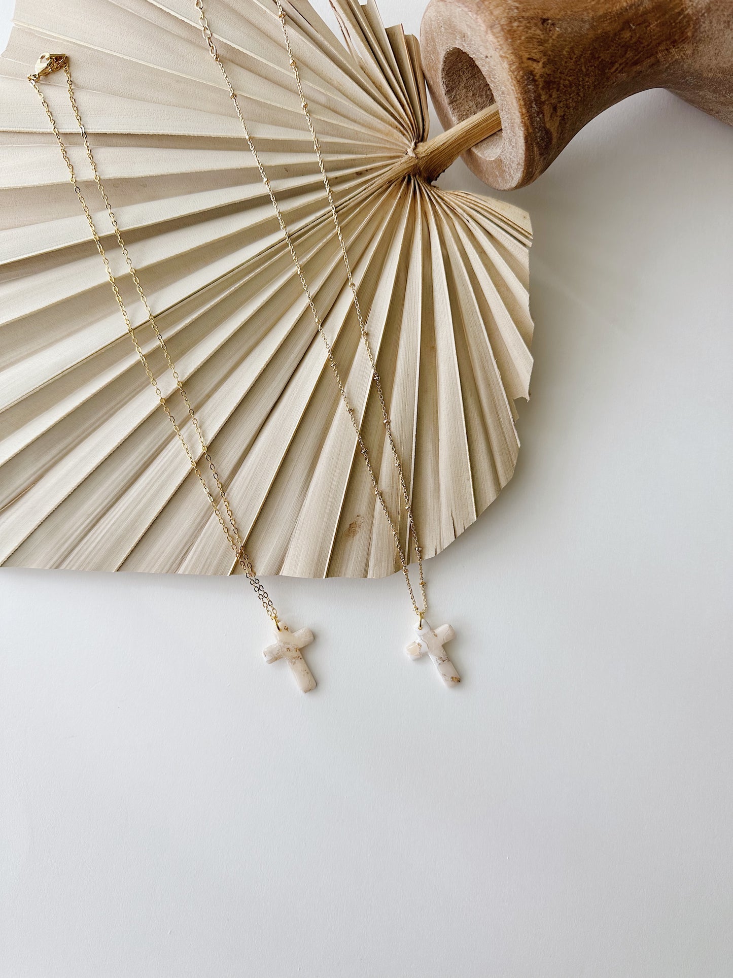 Champagne Coast Cross Necklace