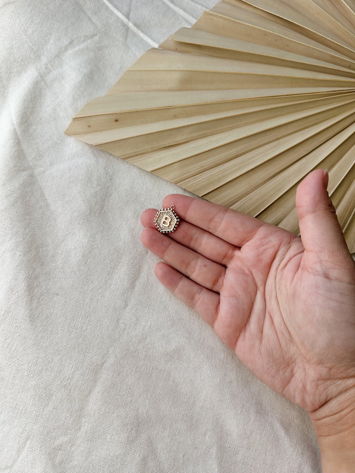 Hexagon Initial Charm