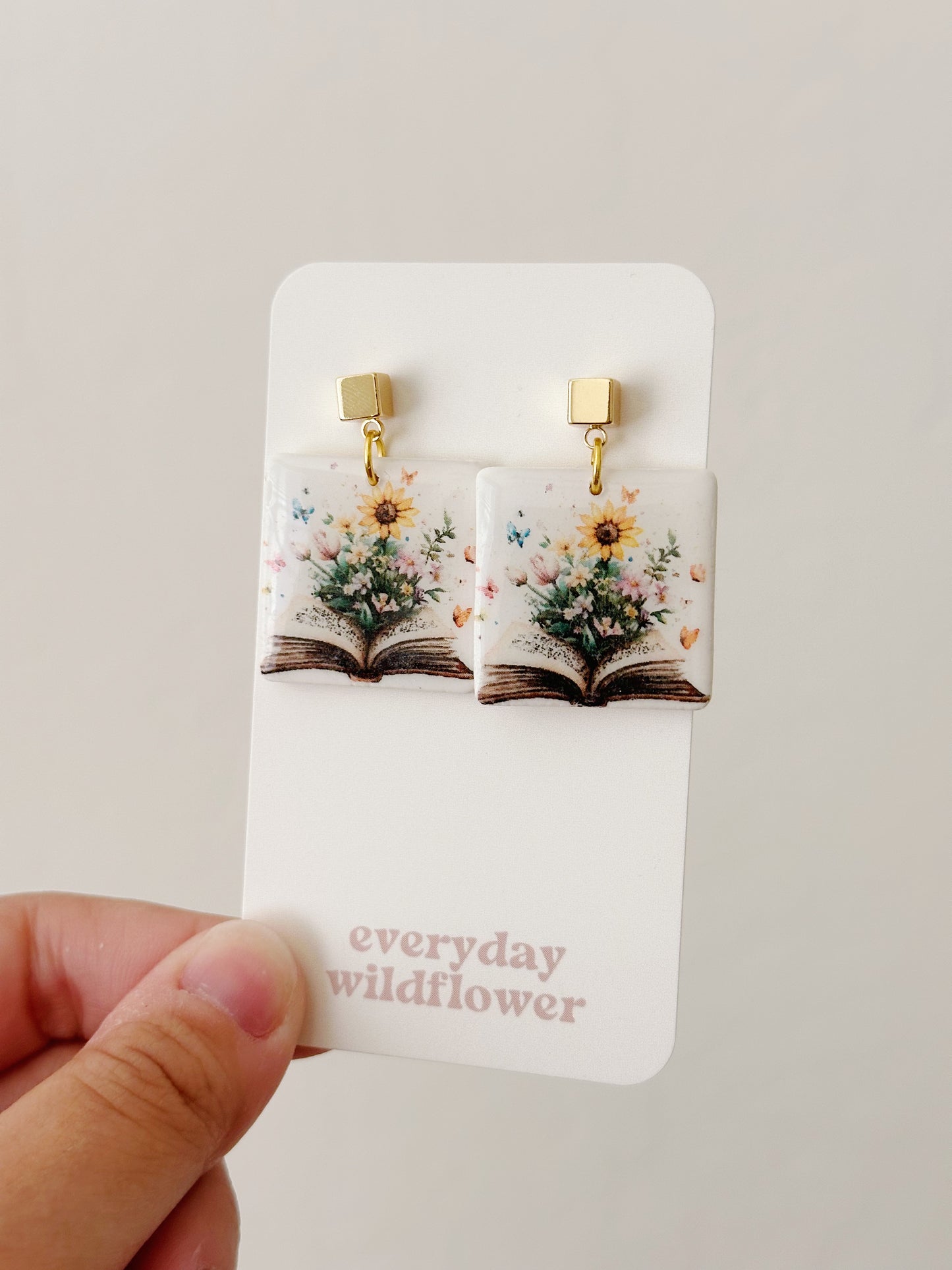 Book Earrings