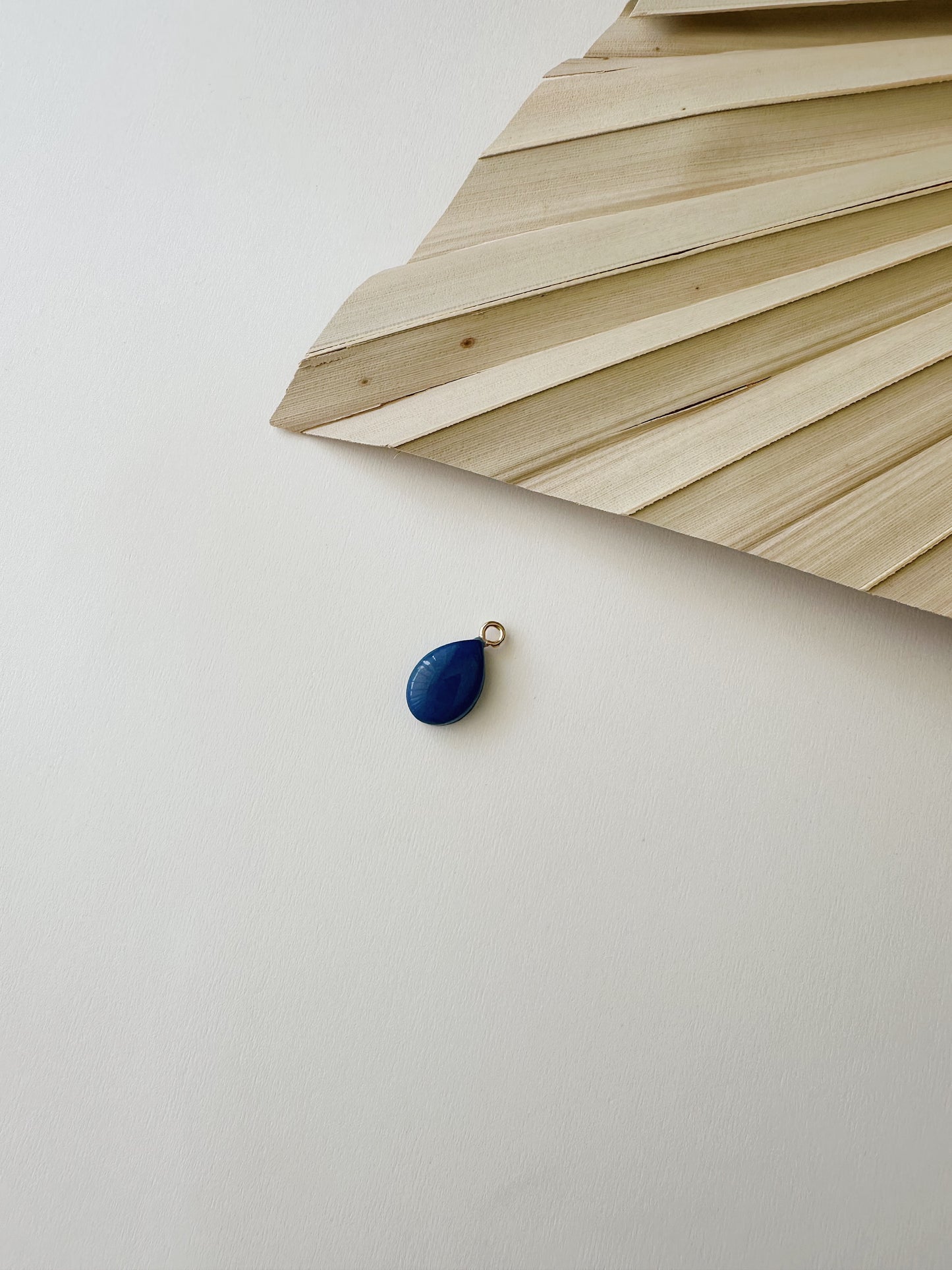 Navy Blue Drop Charm