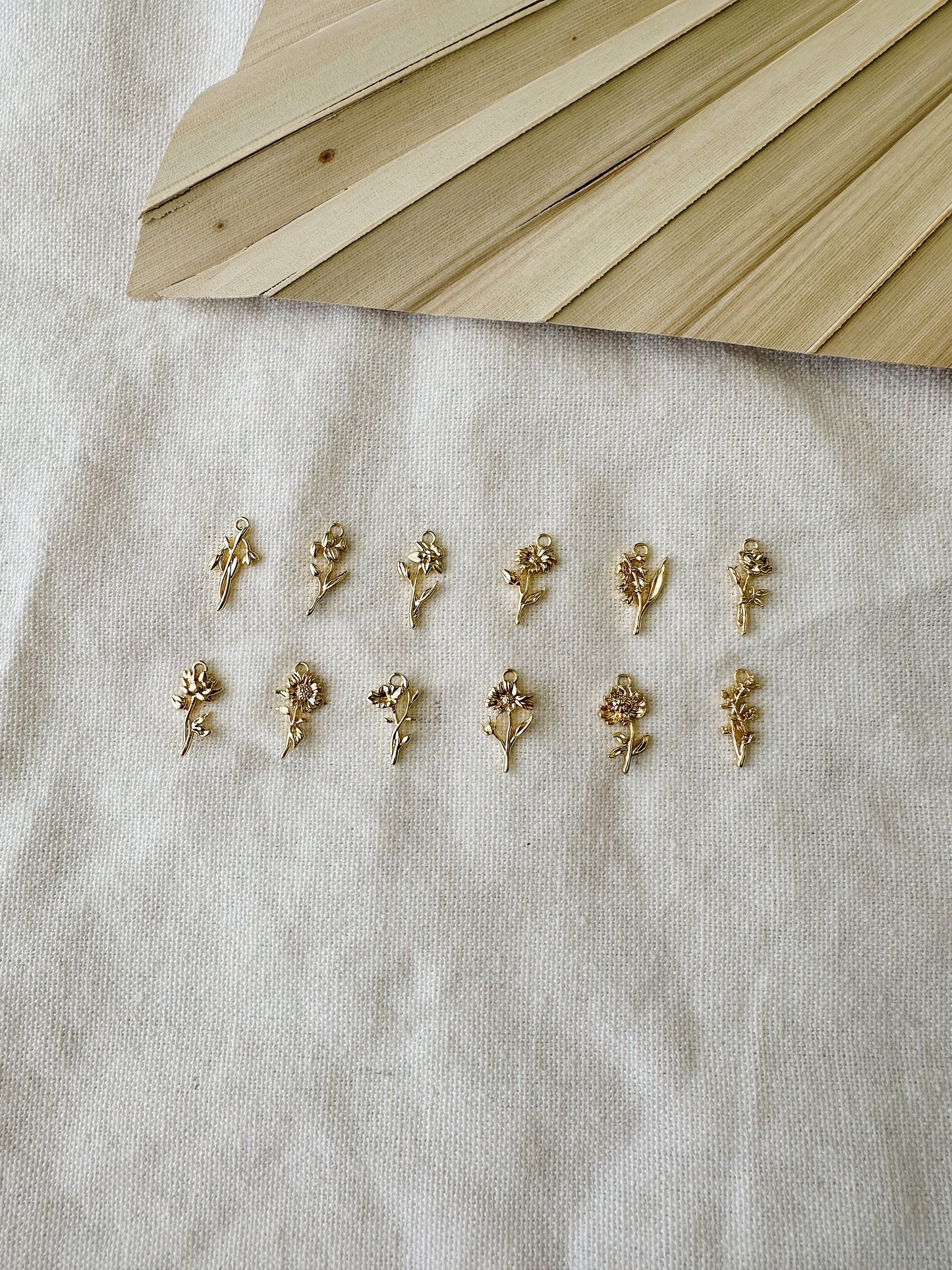 Birth Flower Charm