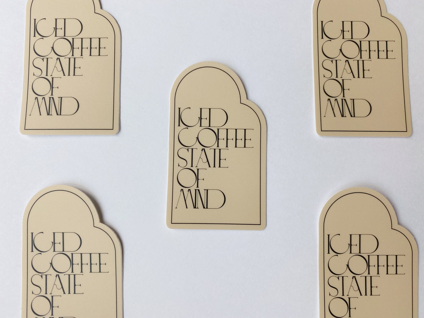 Iced Coffee State Of Mind Sticker