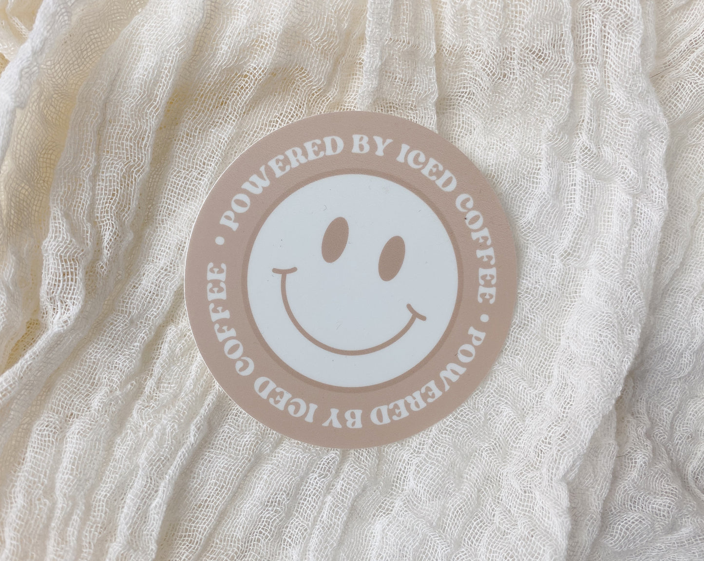 Powered By Iced Coffee Sticker