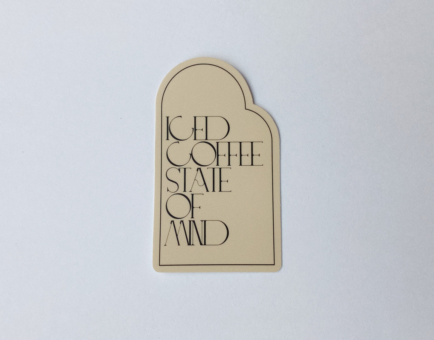 Iced Coffee State Of Mind Sticker