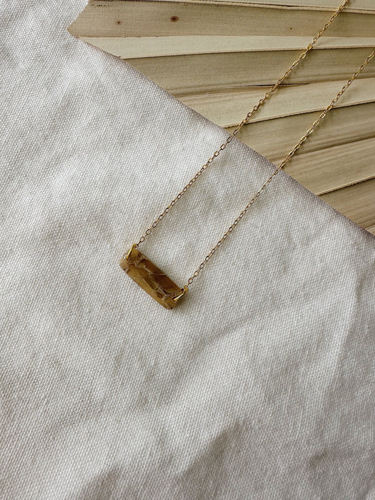 Honey Bourbon Bar Necklace