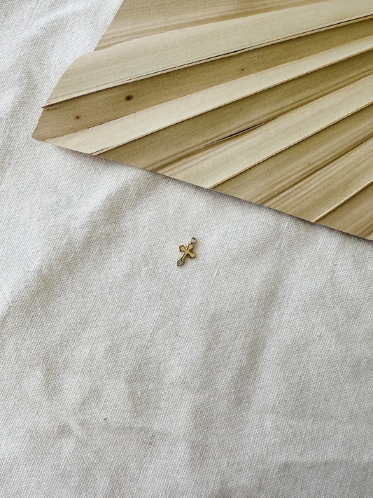 Gold Cross Charm