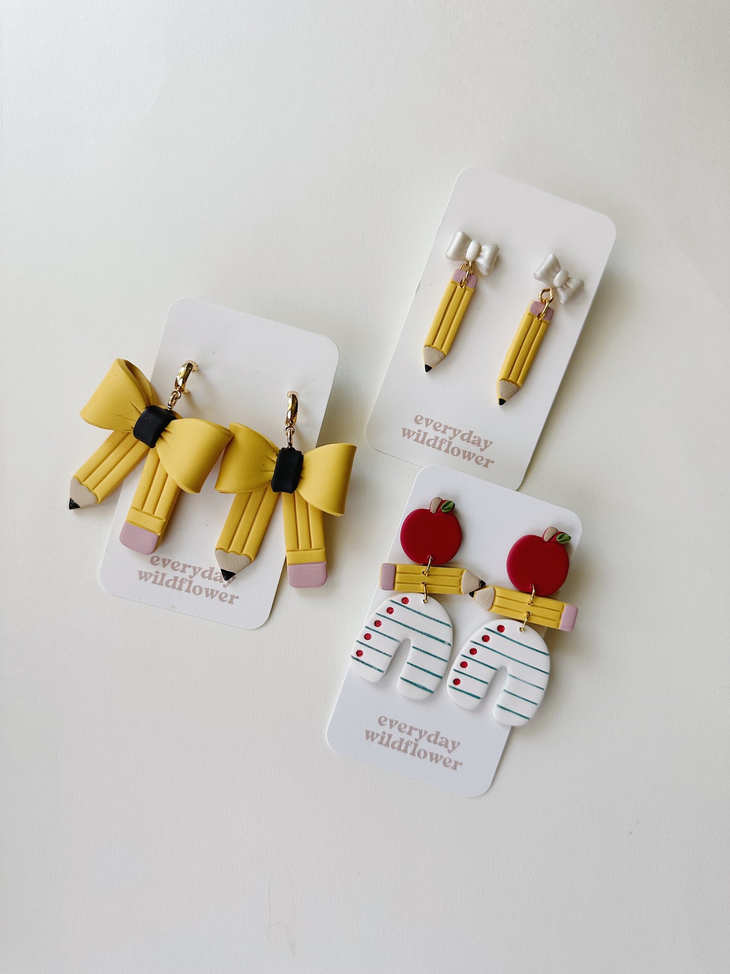 Pencil Bow Earrings