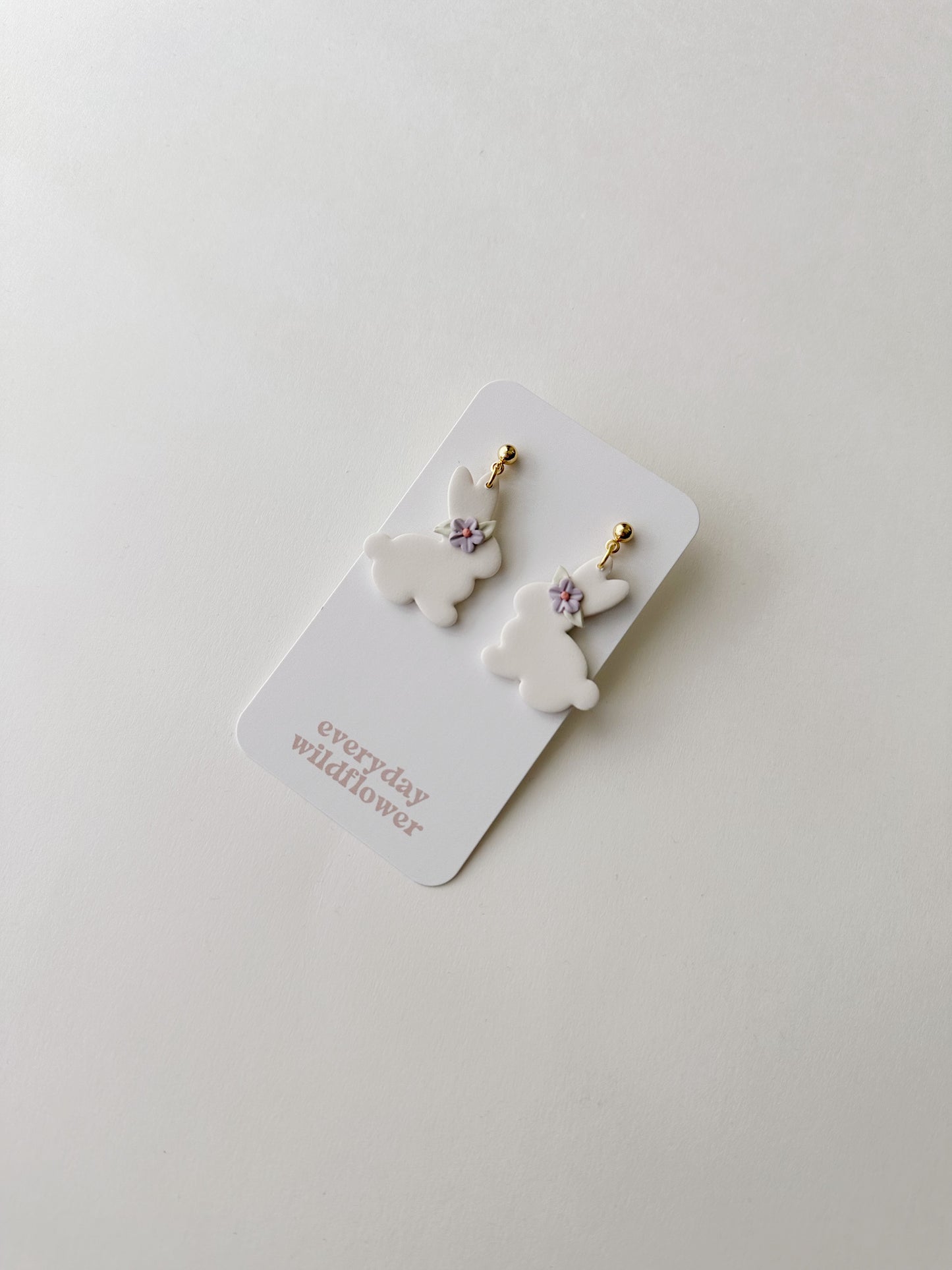 Floral Bunny Earrings