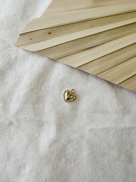 Vintage Heart Charm