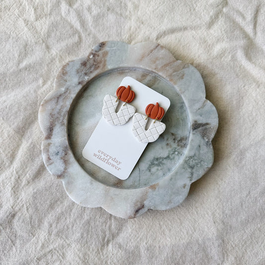 Woven Pumpkin Earrings