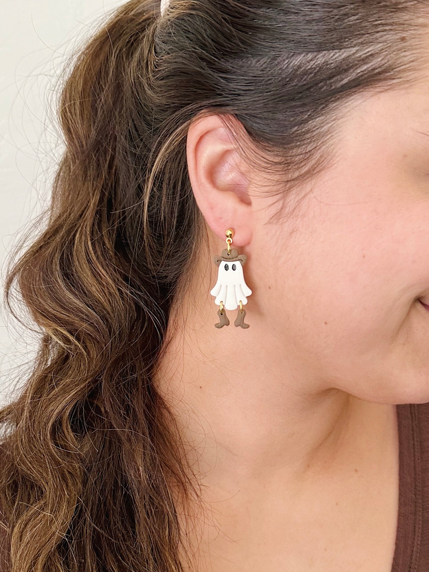 Cowgirl Ghost Earrings