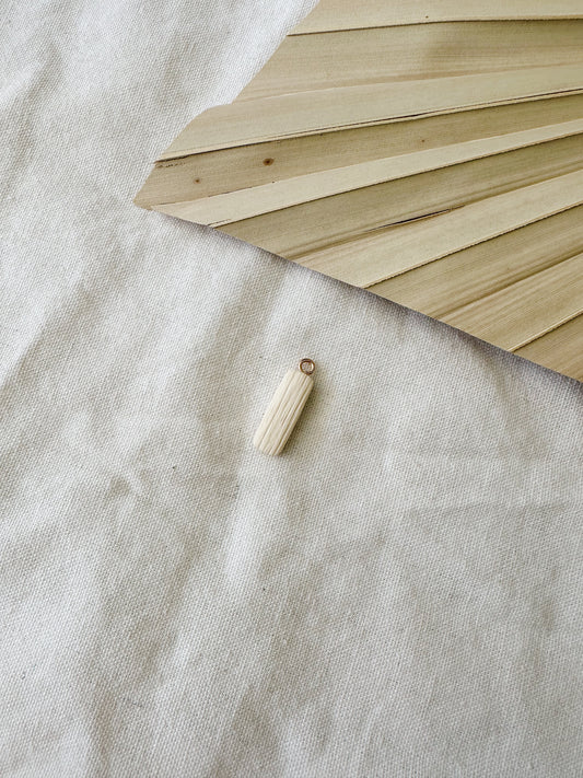 Ivory Rectangle Charm