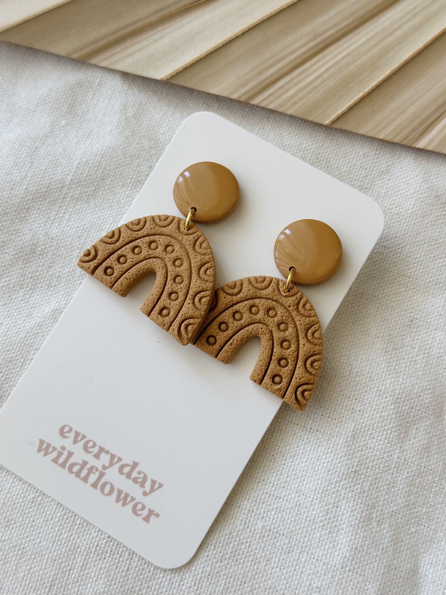 Boho Arch Earrings - Mustard