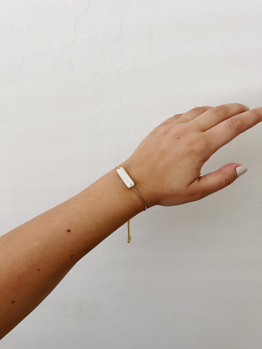 Speckled Cream Bracelet