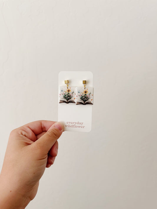 Book Earrings