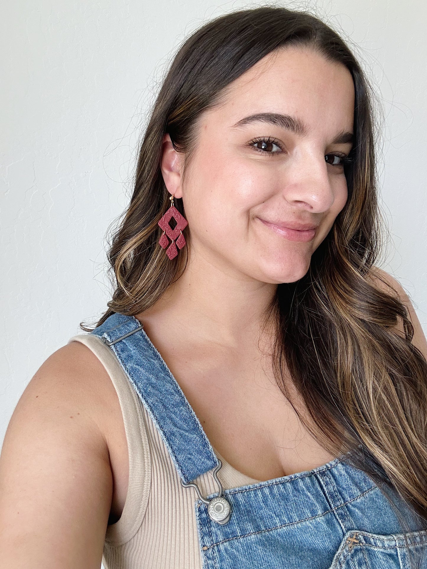 Abbigail Earrings - Deep Burgundy