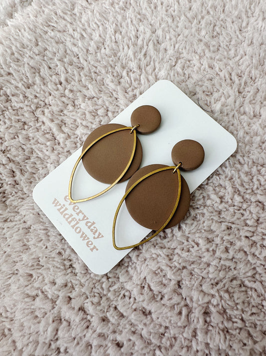 Harper Earrings - Chocolate