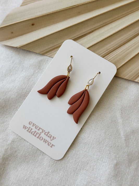 Falling Petal Earrings