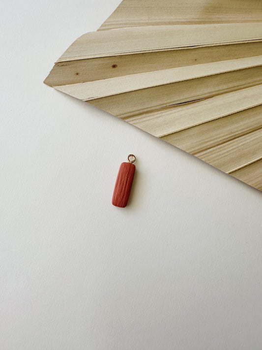 Terracotta Rectangle Charm