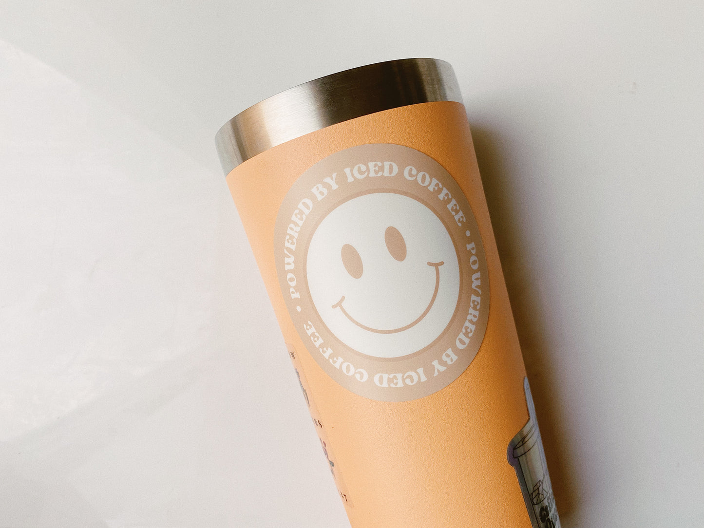 Powered By Iced Coffee Sticker