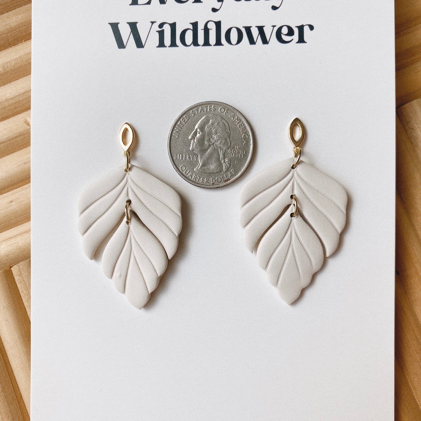 Angel Earrings - Cream