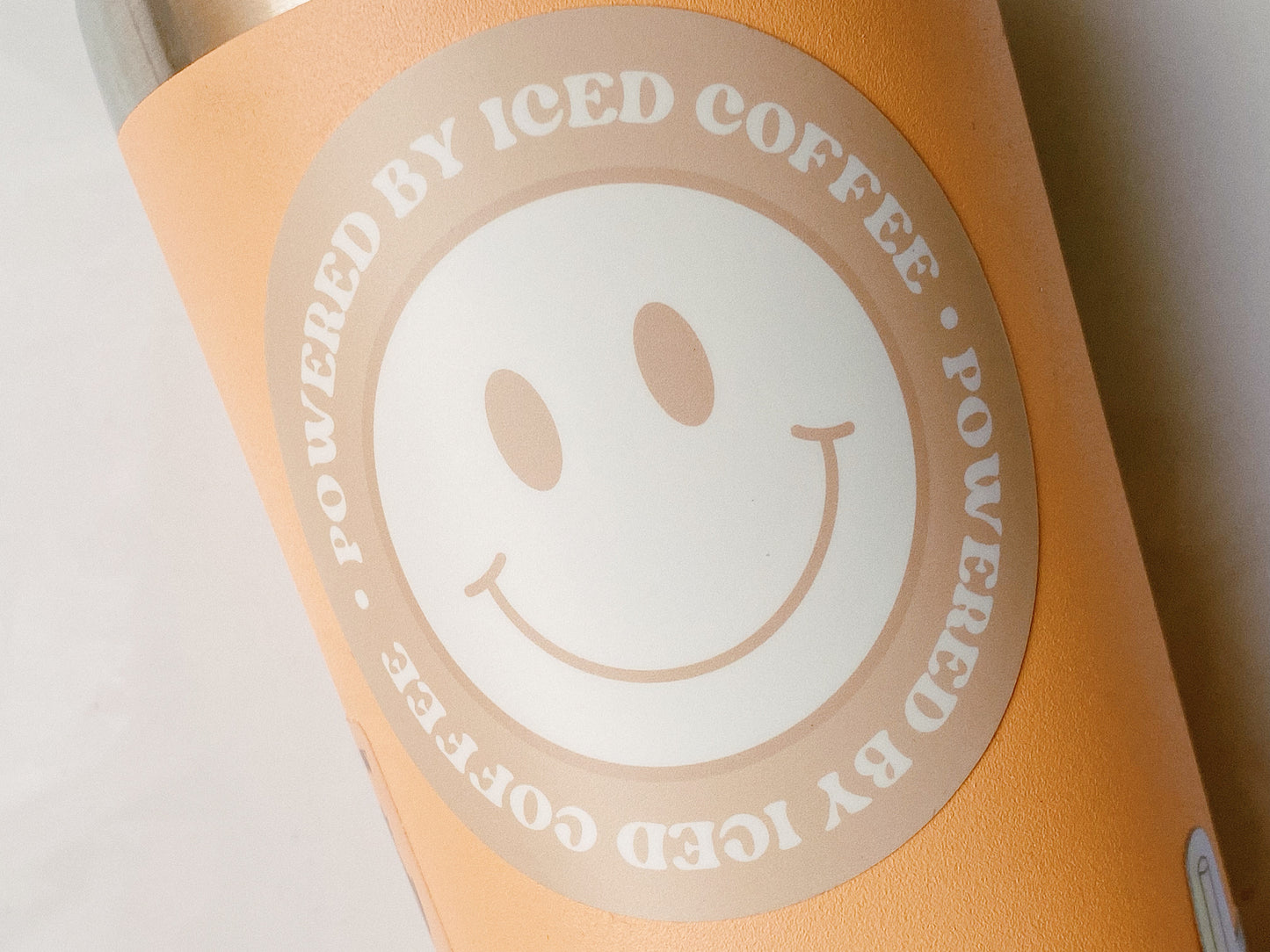 Powered By Iced Coffee Sticker