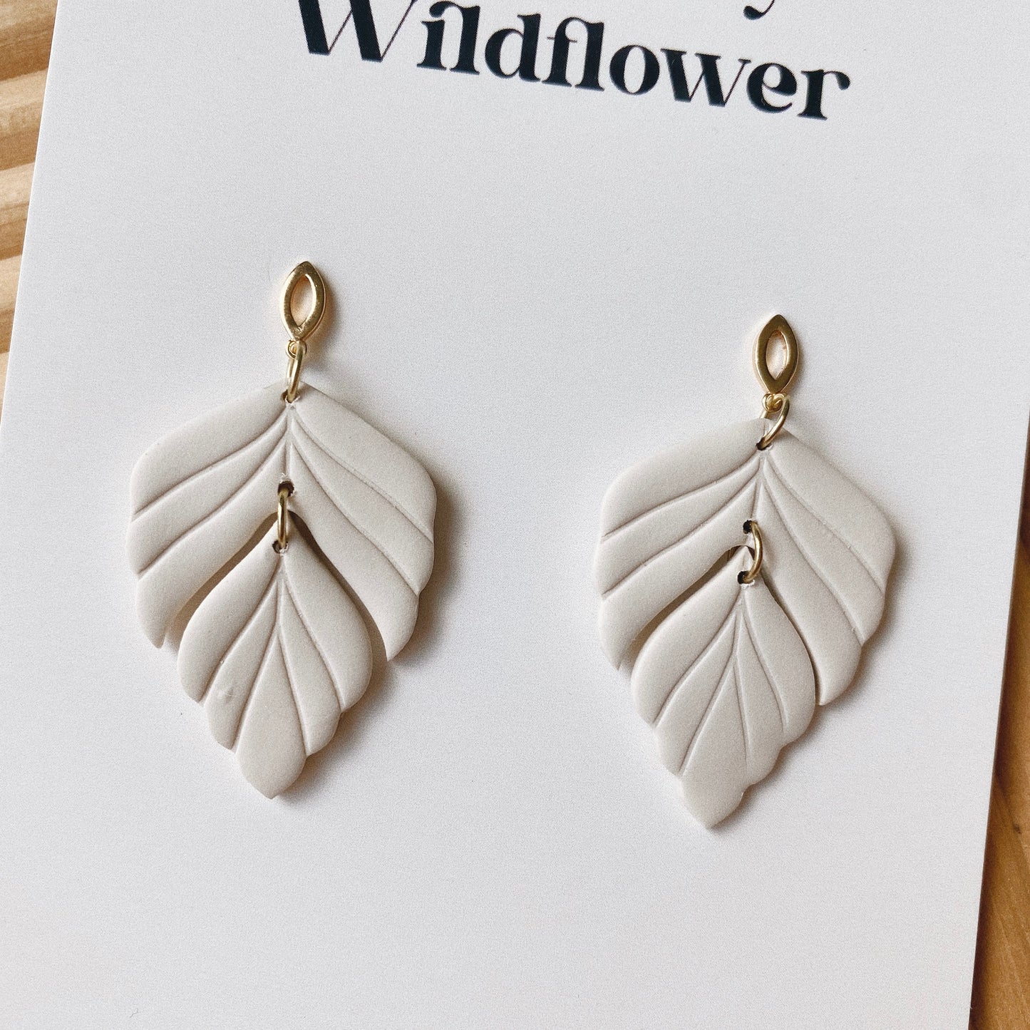 Angel Earrings - Cream